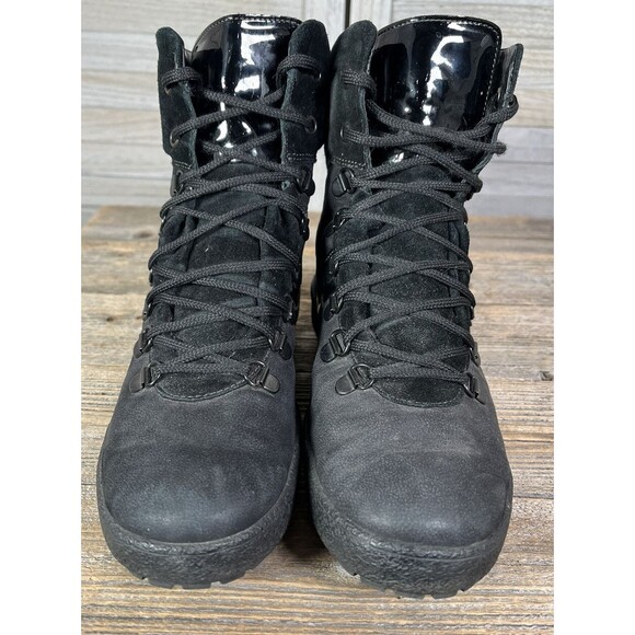 Mephisto Women's 7 Black Nubuck Lace Up Ankle Boots - Picture 3 of 10